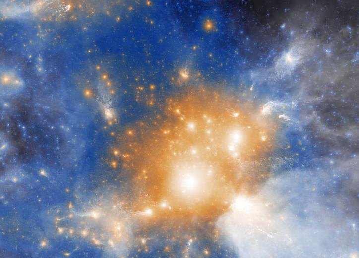IllustrisTNG visualization of dark matter halos